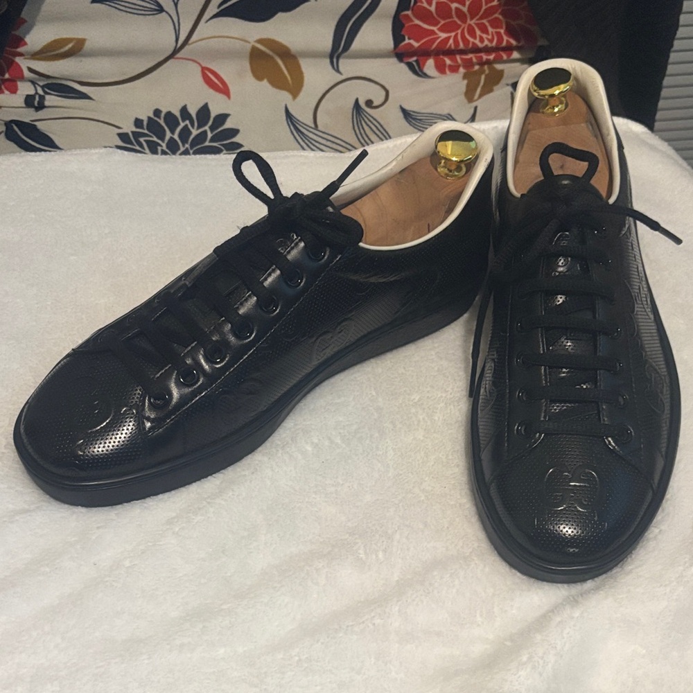 Black Leather Men's Shoes